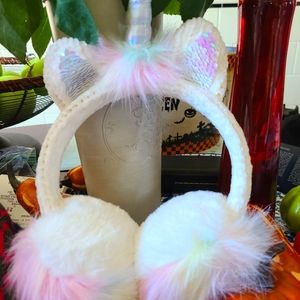 Girls unicorn earmuffs